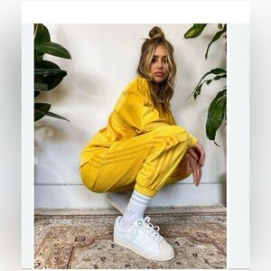 Adidas New with tags Size gold/yellow corduroy pants.